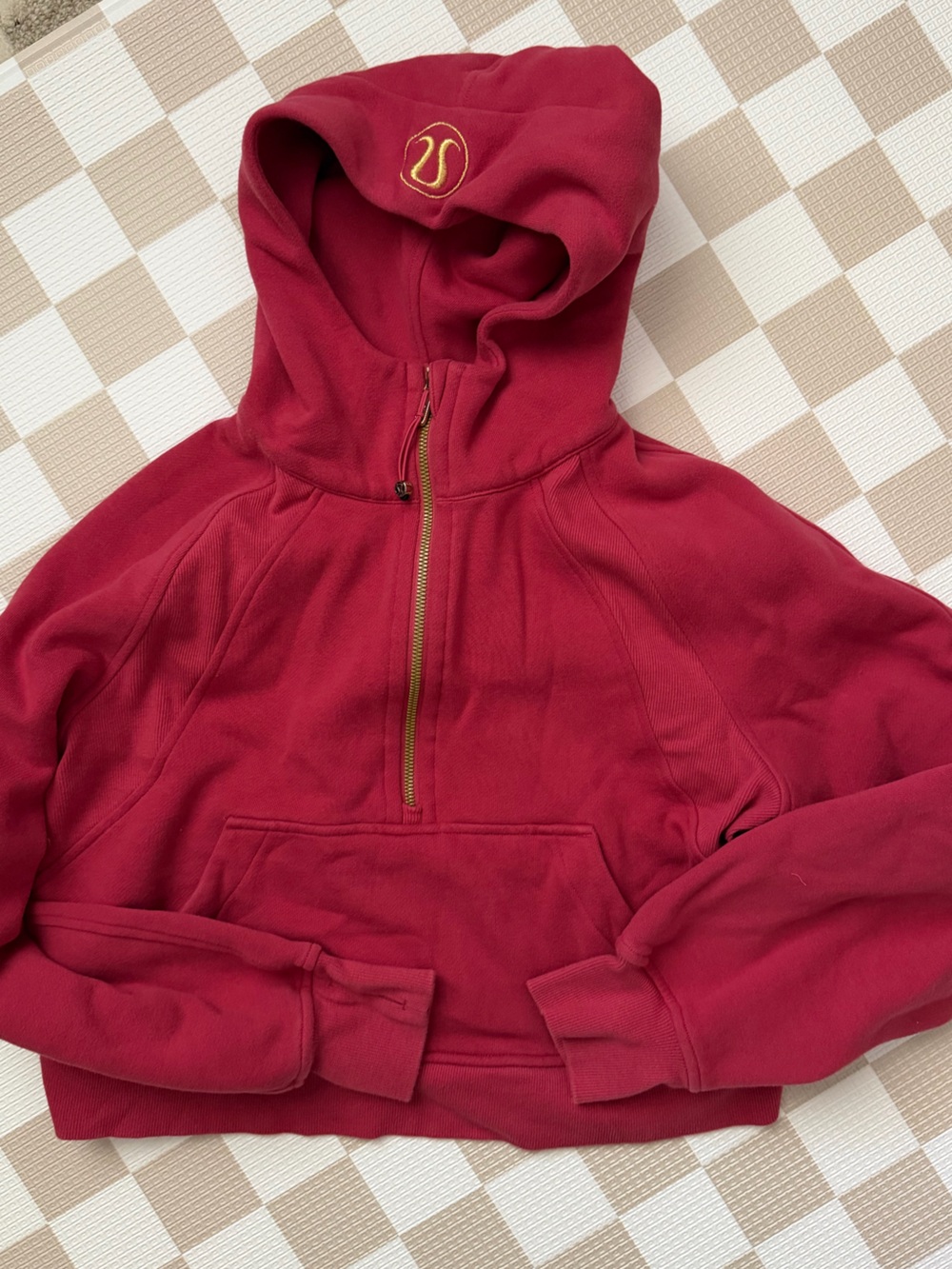 lululemon athletica Rose-Red Zip Hoodie - Picture 1 of 2